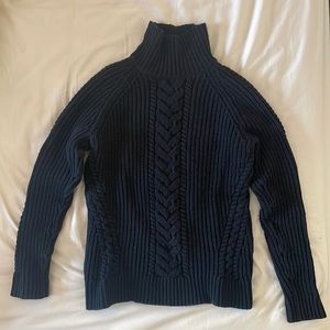 Lululemon Black Cable Knit Turtleneck Sweater - Size 2